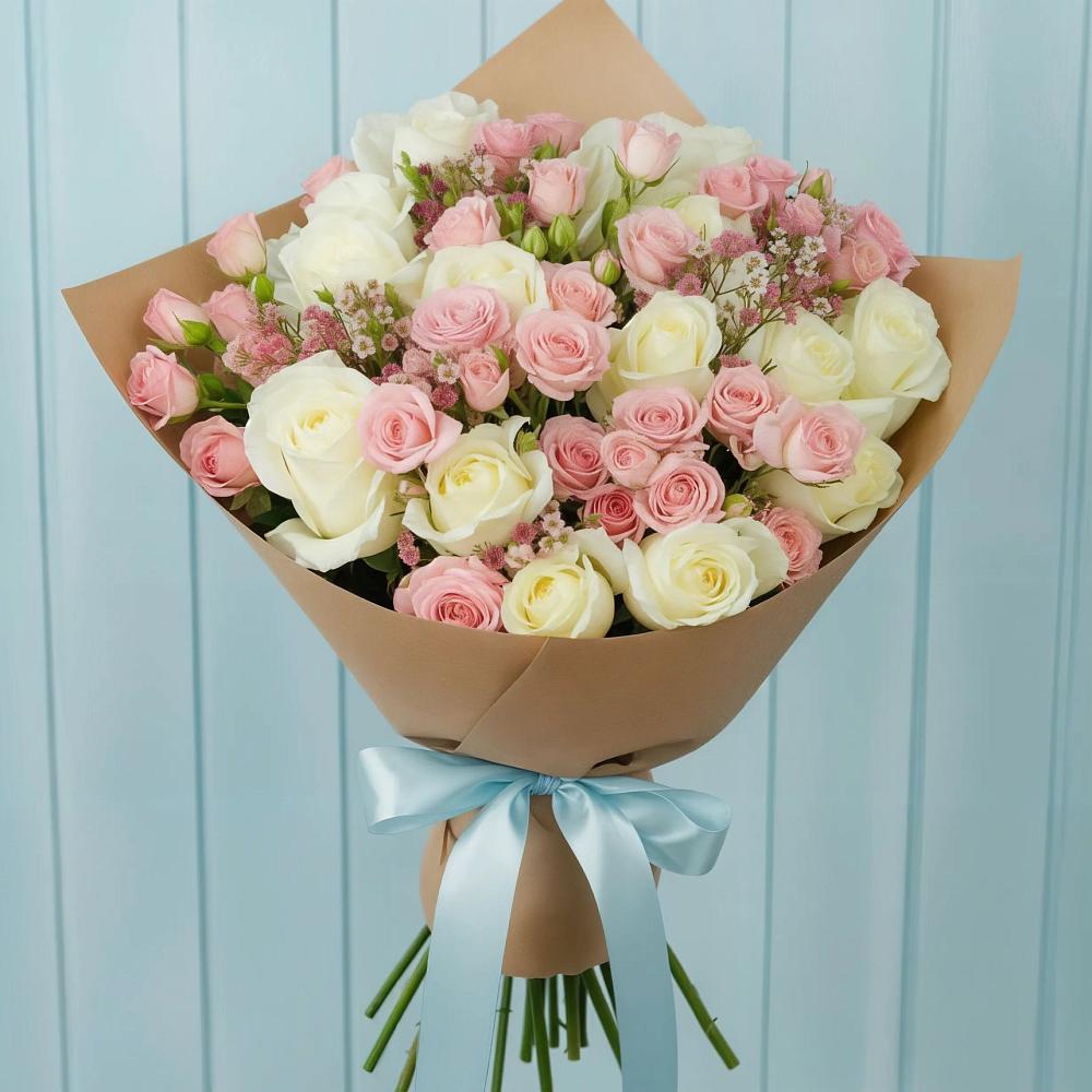 Букет цветов из: Розы в Московском