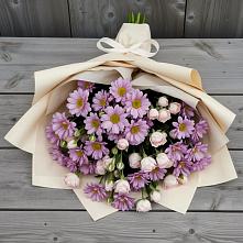 Букет цветов из:  Розы и Хризантемы в Московском