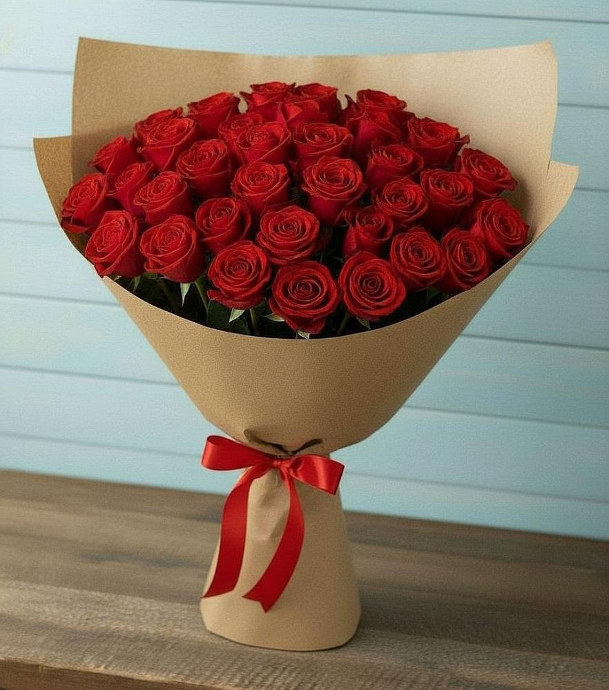Букет Красные розы Милано в Московском