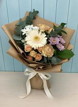 Букет цветов из:  Герберы и Хризантемы #REPLACE_PRED# Московском