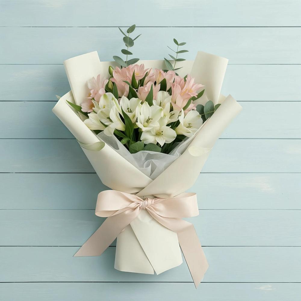 Букет цветов из: Альстромерии в Московском